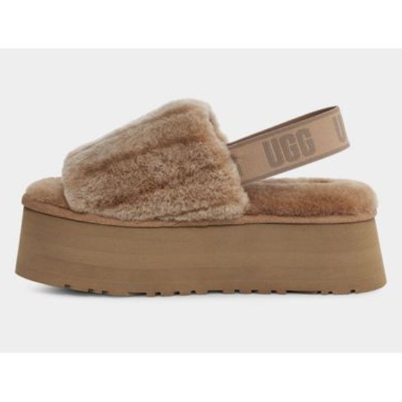 UGG Disco Sherpa Corduroy Slide Color: Chestnut - Picture 4 of 6